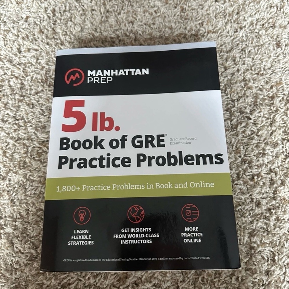 Manhattan Prep GRE Practice Problems Book